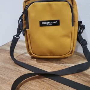 Crooks & Castles Yellow Crossbody Bag